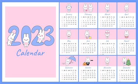 Kawaii Calendar 2023
